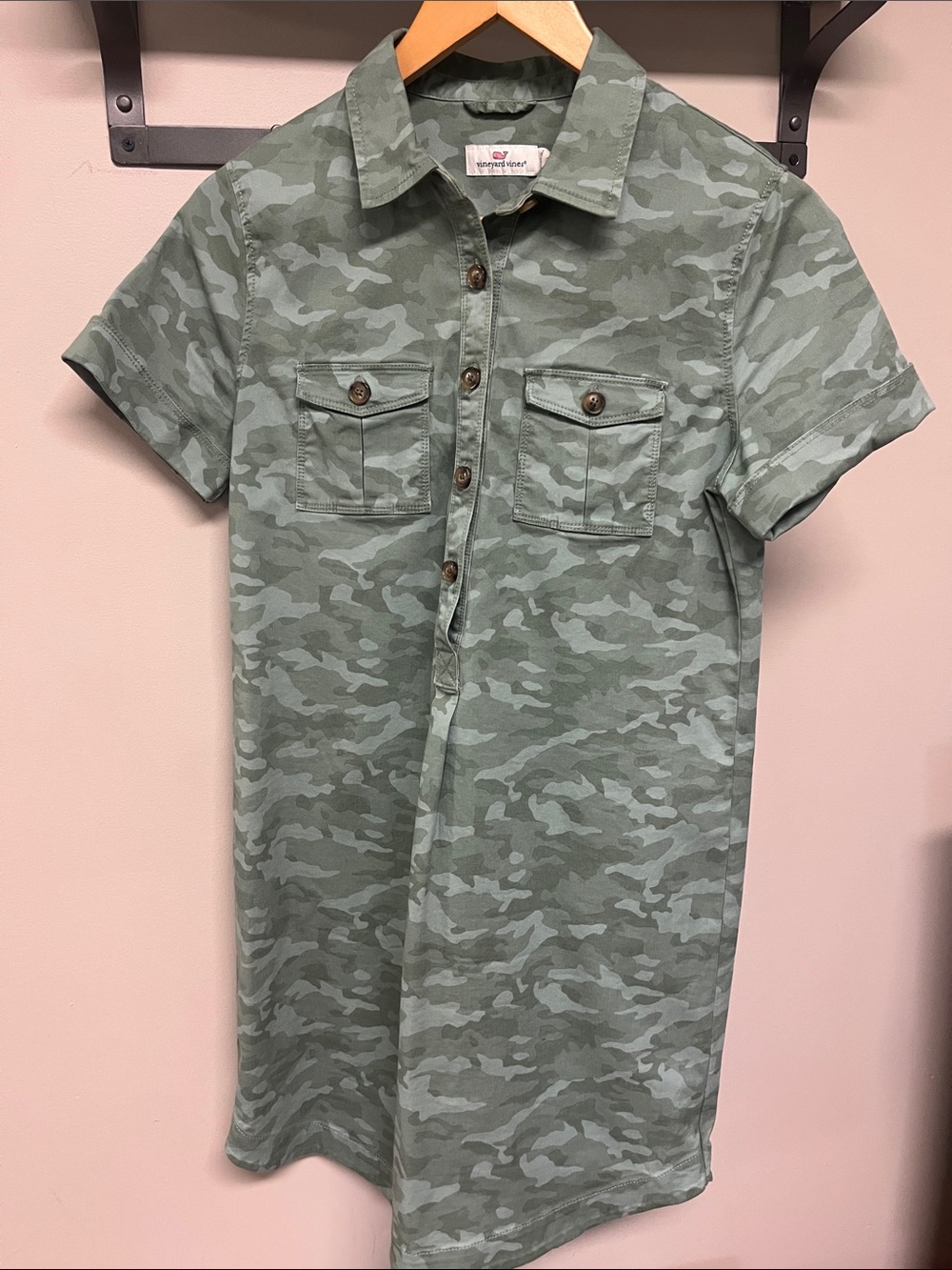 Vineyard Vines Margo Camo Shirt Dress